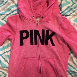 Pink Zip Up Hoodie